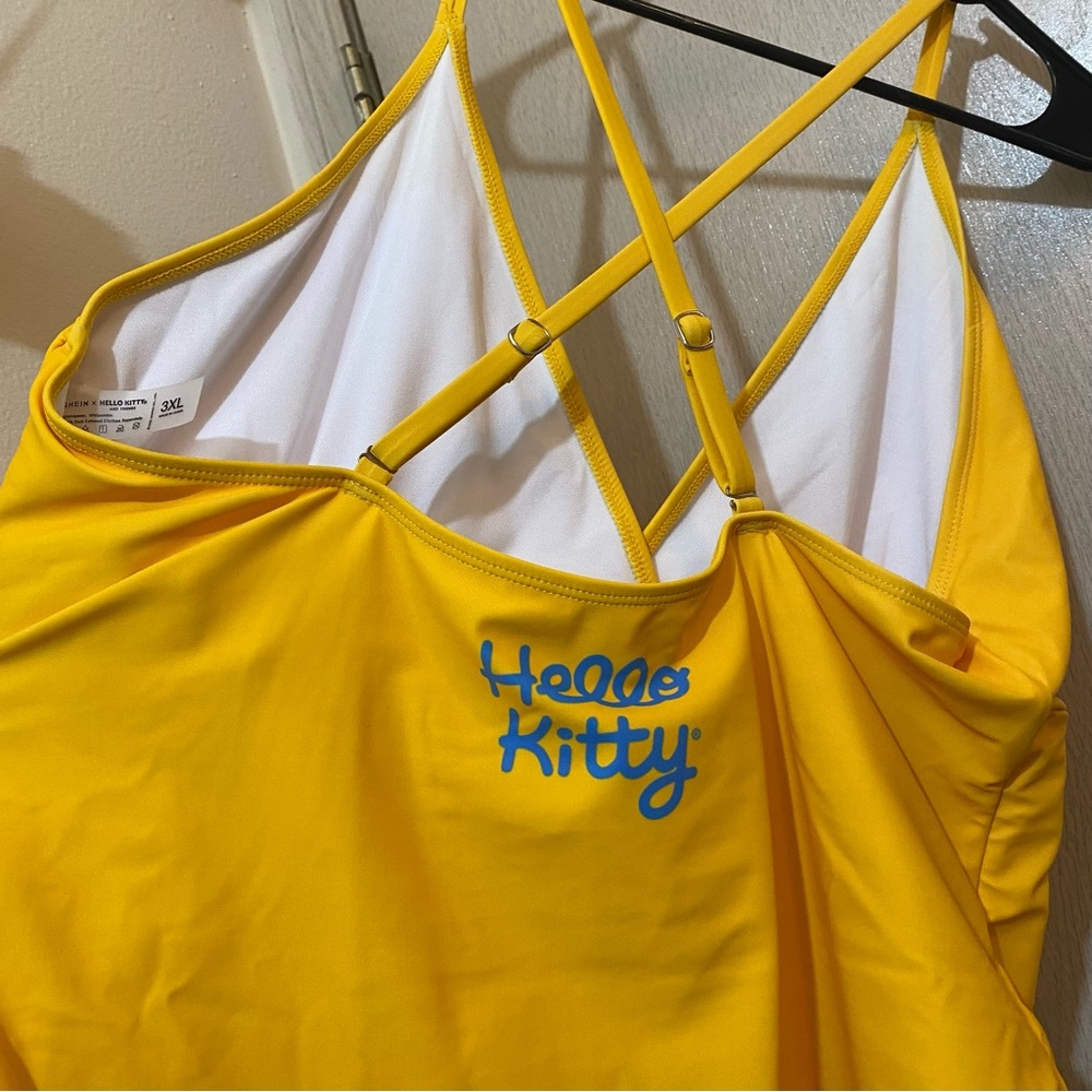 Yellow Hello Kitty One Piece Swimsuit - Picture 5 of 8